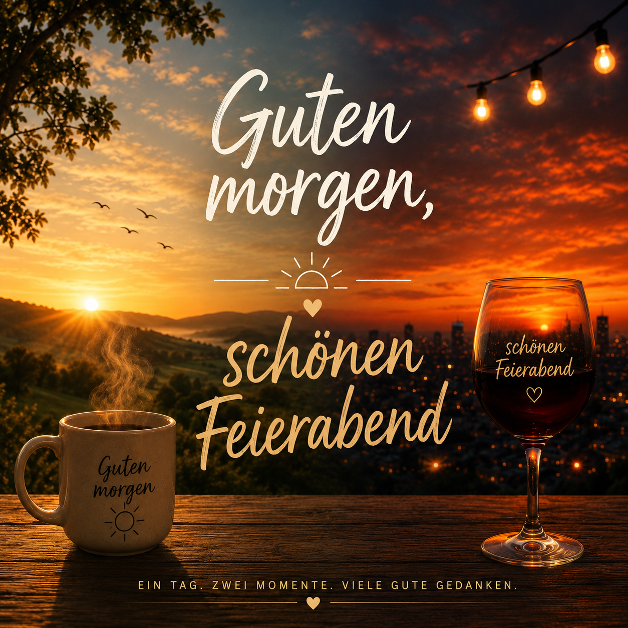 Guten morgen Feierabend